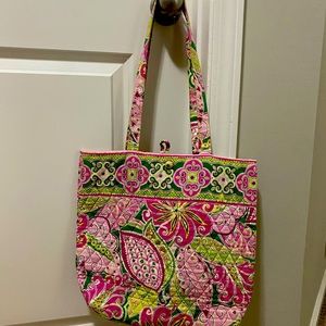 Vera Bradley Tote | Pink Floral | One inside Pocket